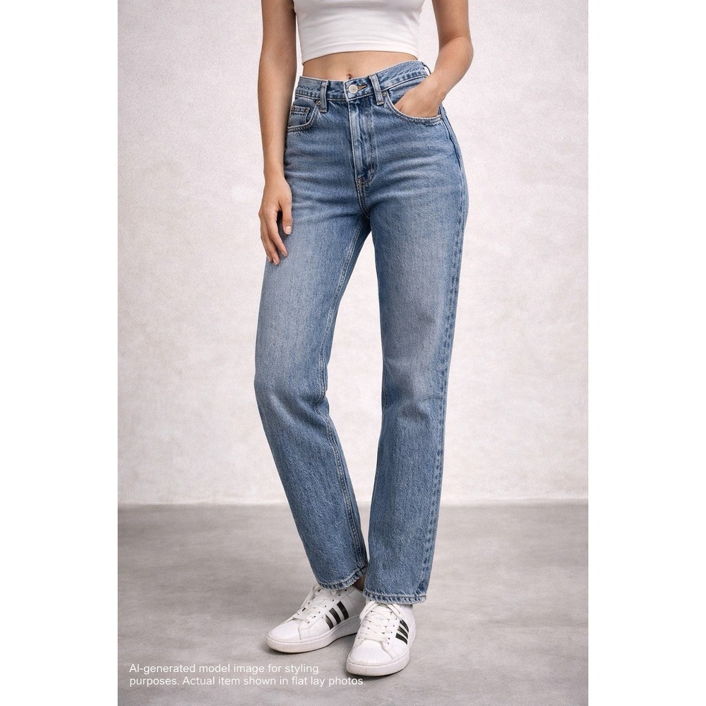 Agolde Light Blue Straight Leg Jeans